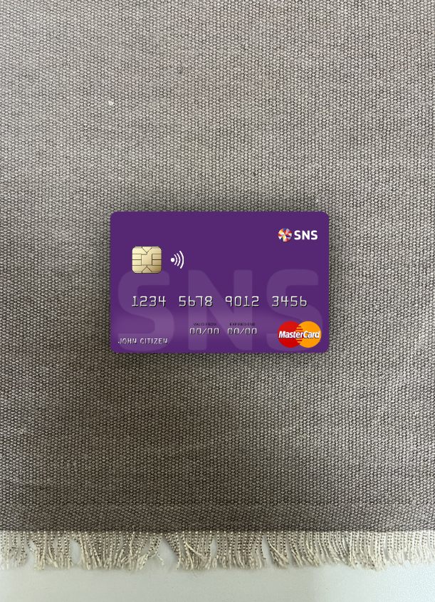 Download Netherlands SNS Bank mastercard photolook front Photoshop template